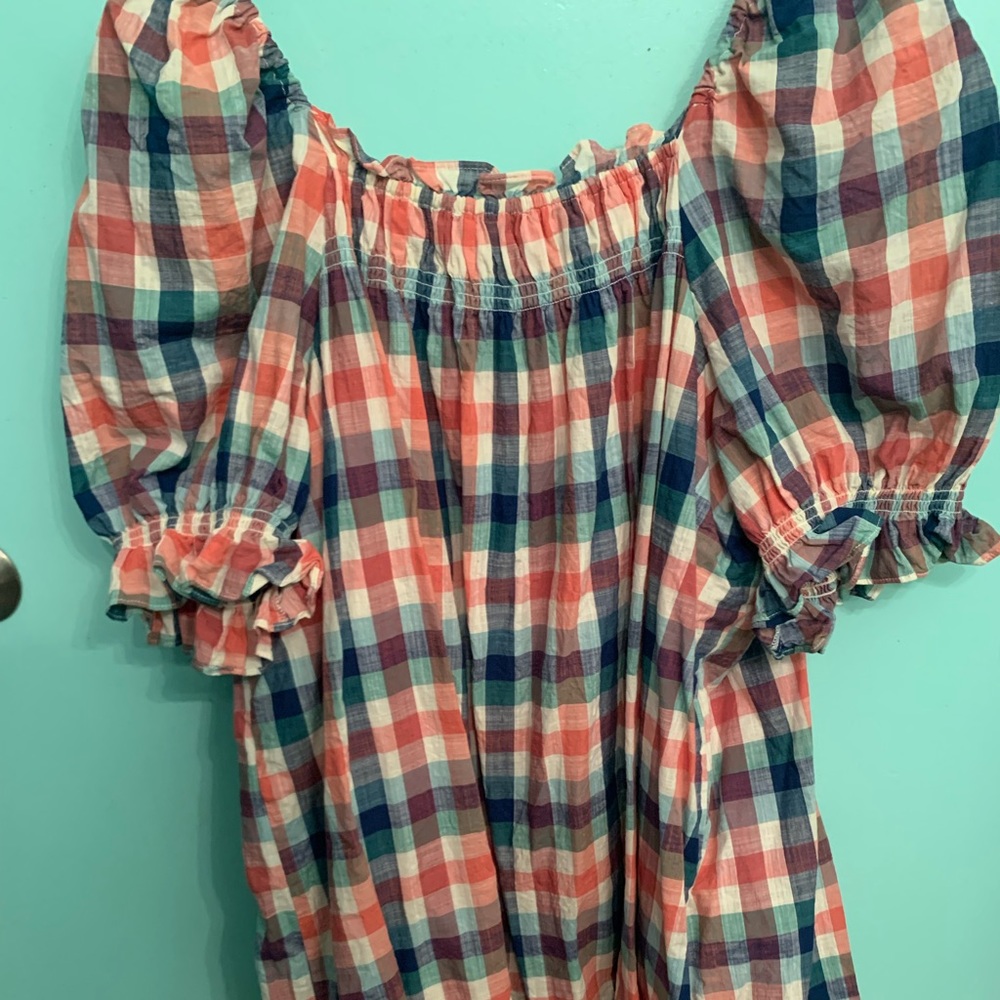 ModCloth Smocked Babydoll Dress 1X - Picture 2 of 5